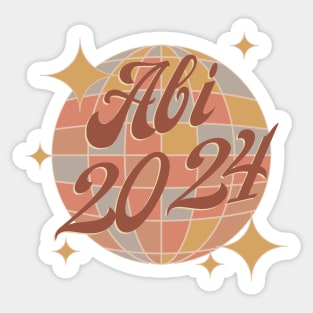 Abi 2024 Abitur retro vintage Sticker